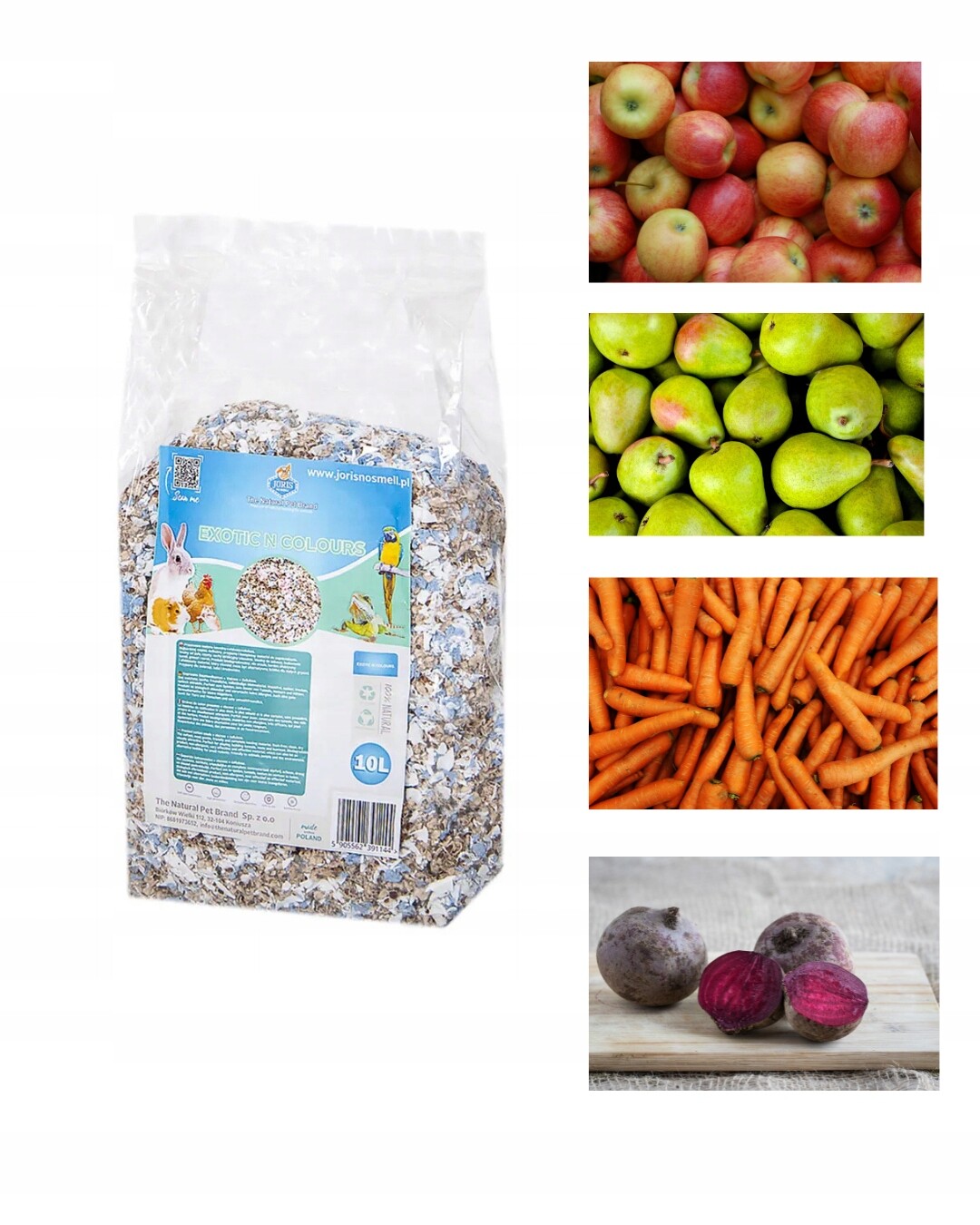 Exotic N Colours 10L – substrát pro hlodavce Dárek Krmivo Pro Hlodavce 100G