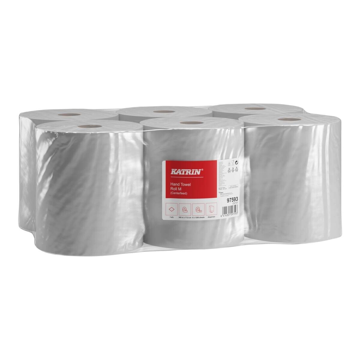 Papírový Ručník V Roli Katrin M1 1, vrstva, balení 6 rolí