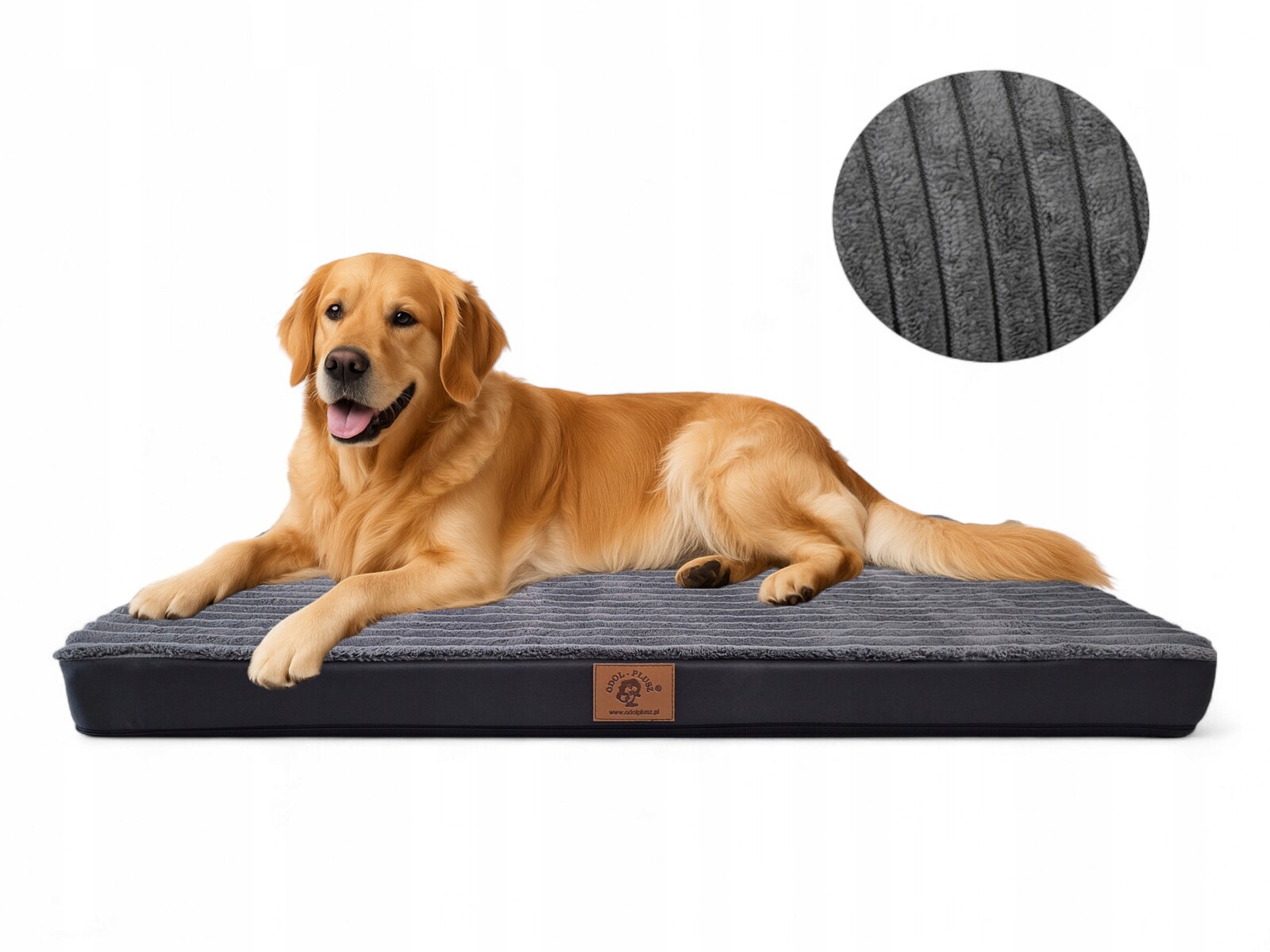 Pelíšek Matrace Pro Psa 100x70x7 cm. Velké Potah XL Grafit