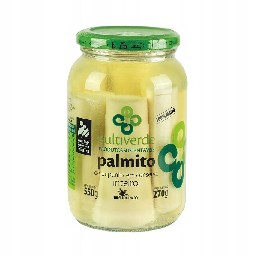 Palmito de Pupunha 550 g Kultiver