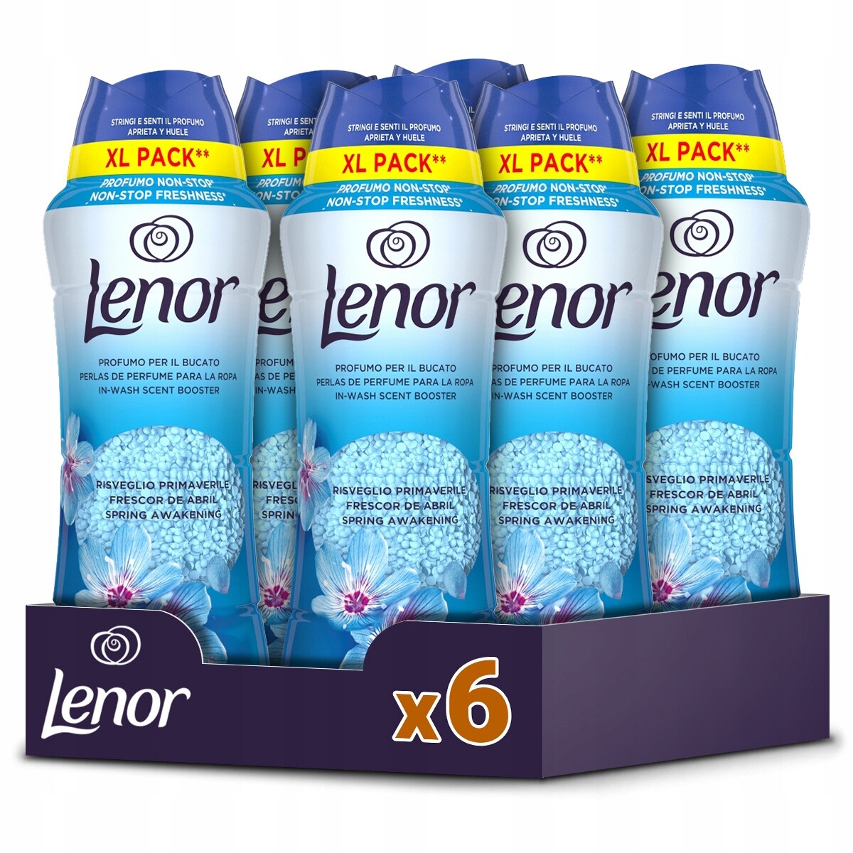 Sada Lenor vonných perliček na praní Spring Awakening 6 x 495 g