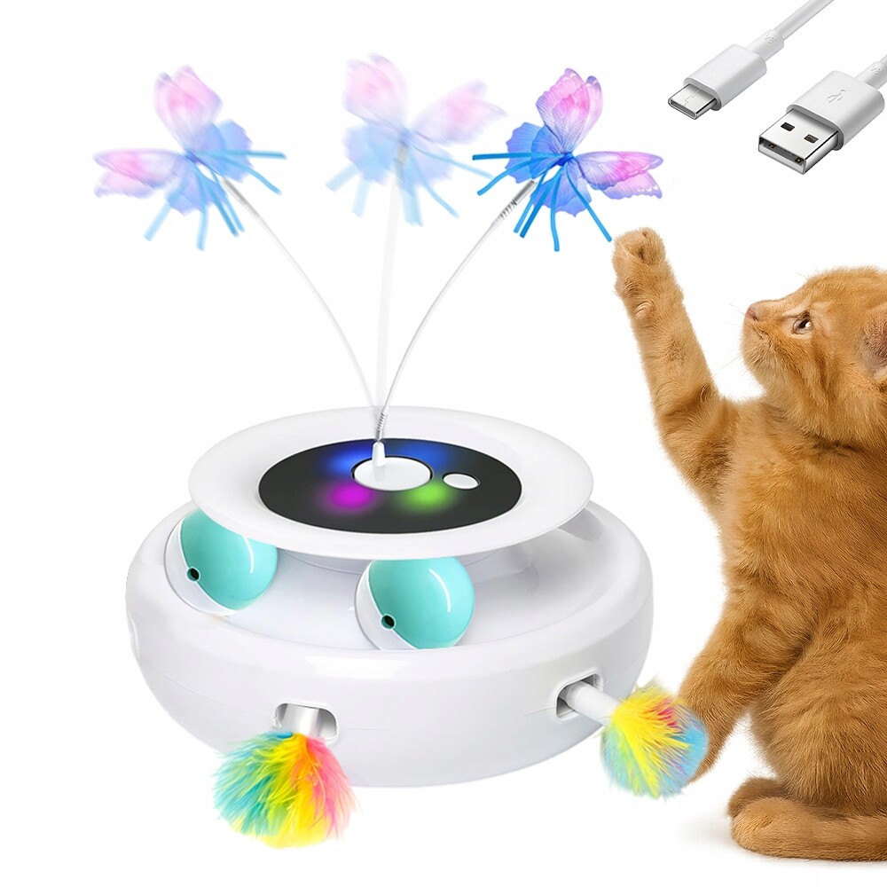 Interaktivní Věž Pro Kočky S Míčky Kolo Na Hraní Pro Kočky 1300 Mah