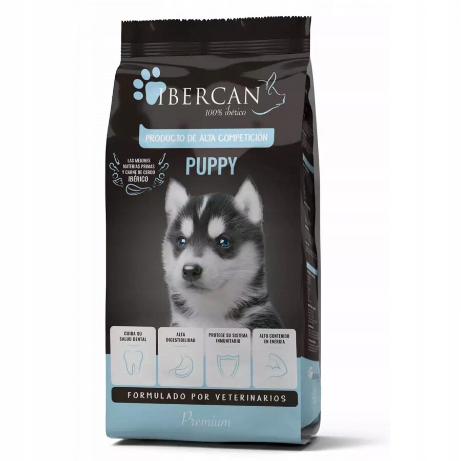 Suché Krmivo pro psy Ibercan pro štěňata s drůbežím a telecím masem 15 kg