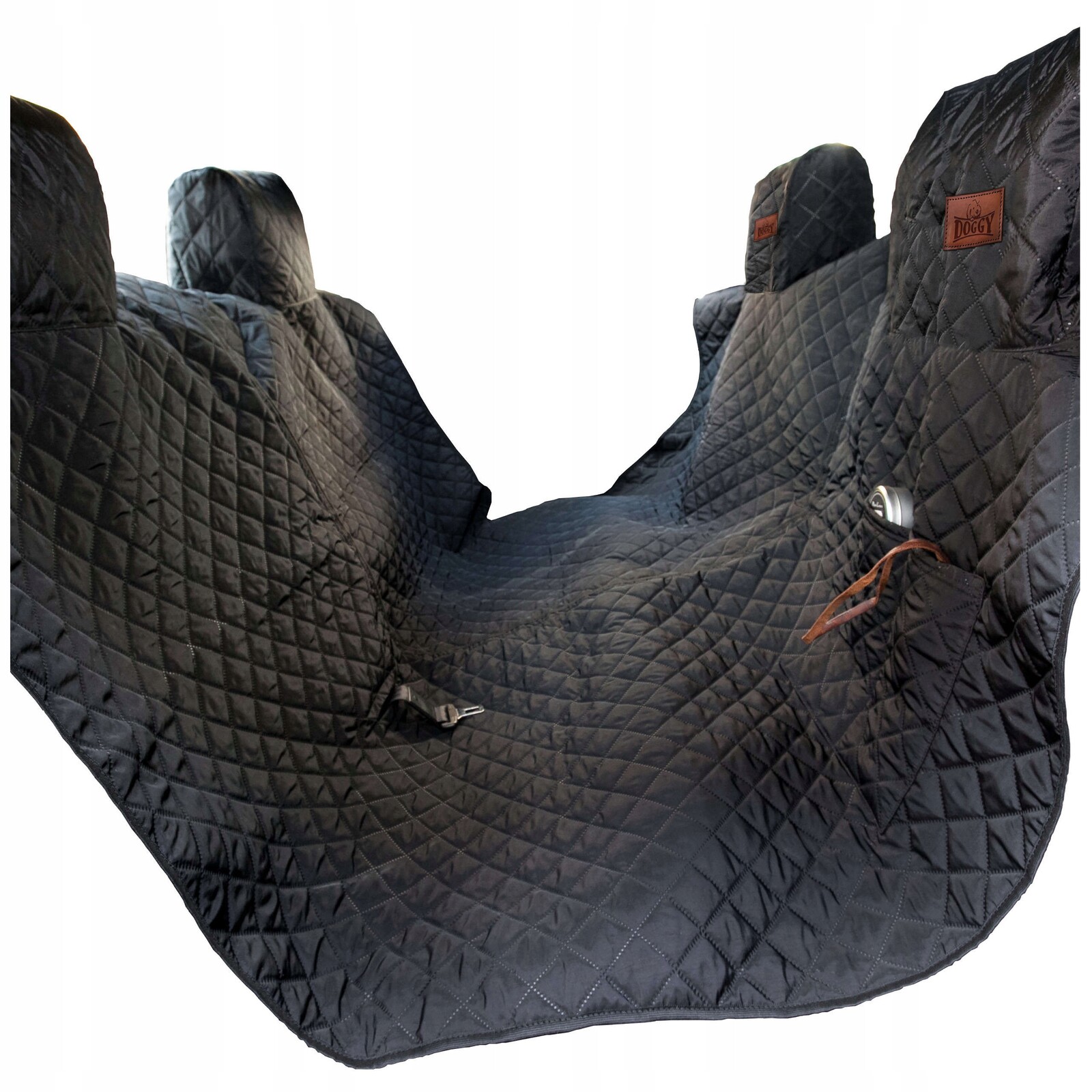 Podložka do auta z tkaniny L Doggy černá 60 cm x 220 cm