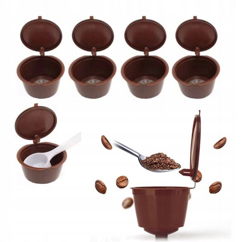 Kapsle Na Kávu Opakovaně Použitelné Opakovaně Použitelné Štětec Odměrka x 6 ks