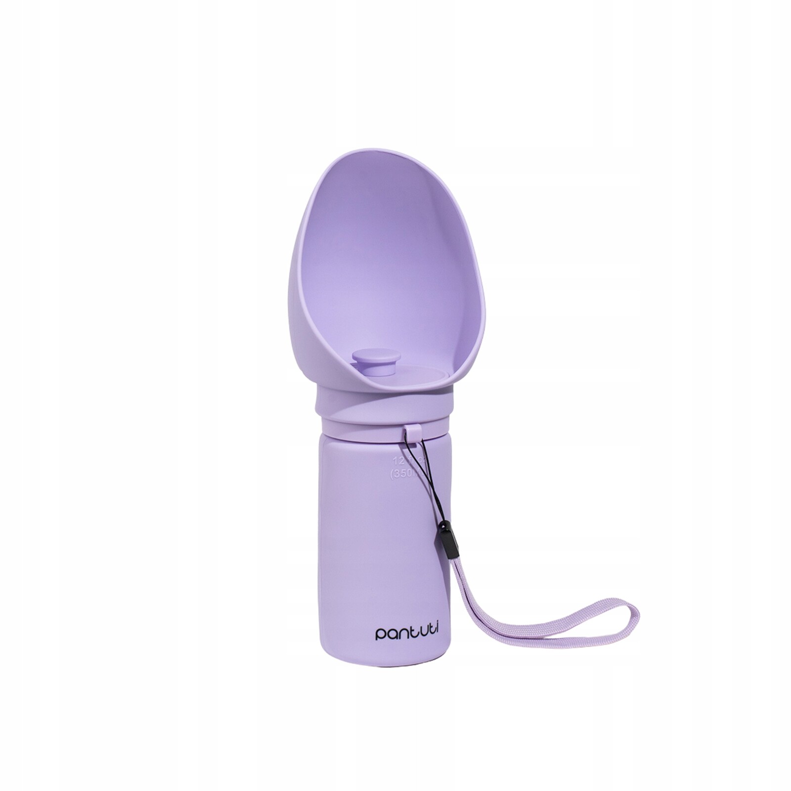 Skládací silikonová turistická láhev pro zvířata Monte fialová 350 ml