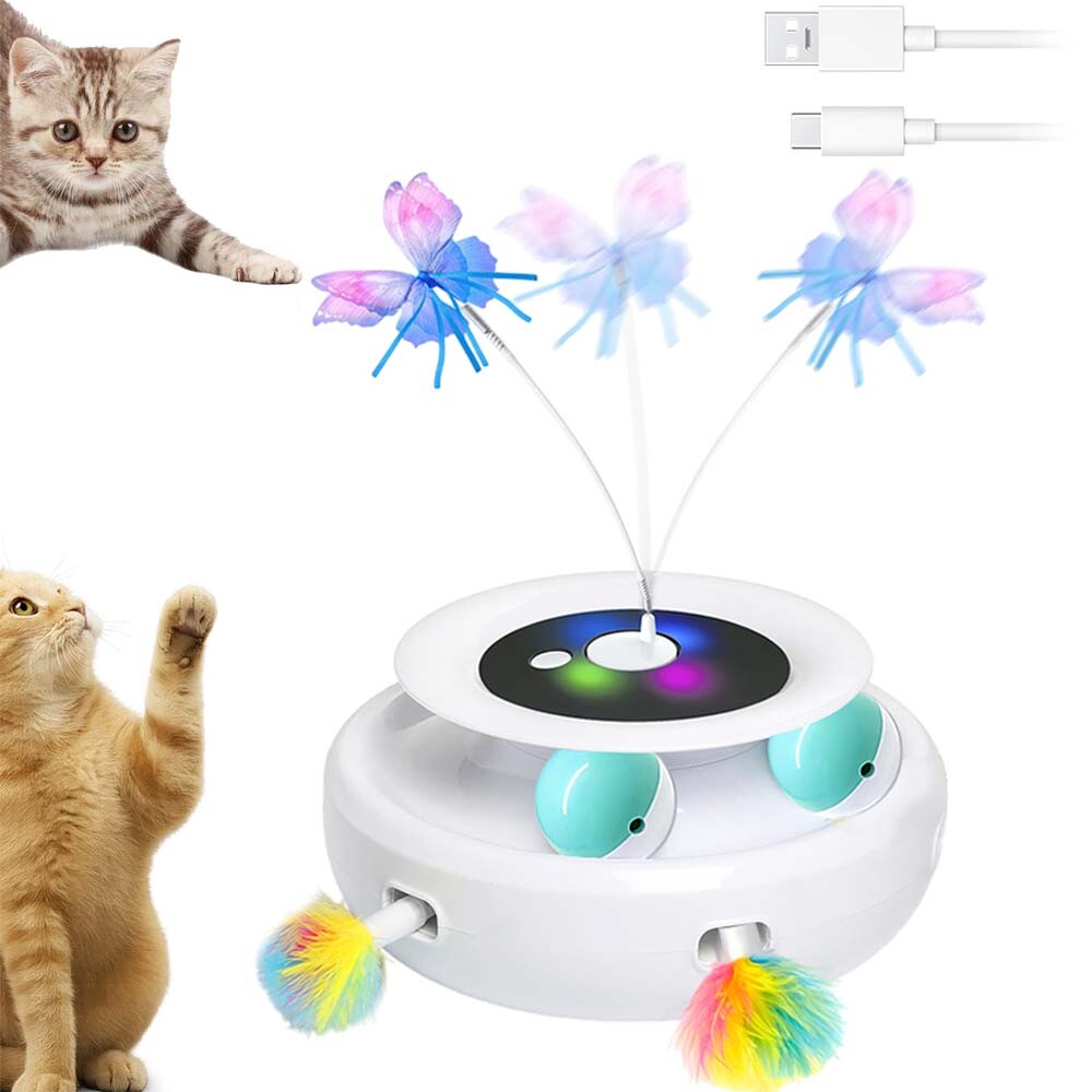 Interaktivní Hračka Pro Kočky S Funkcí Časovače Stimulující Smysly Kočky
