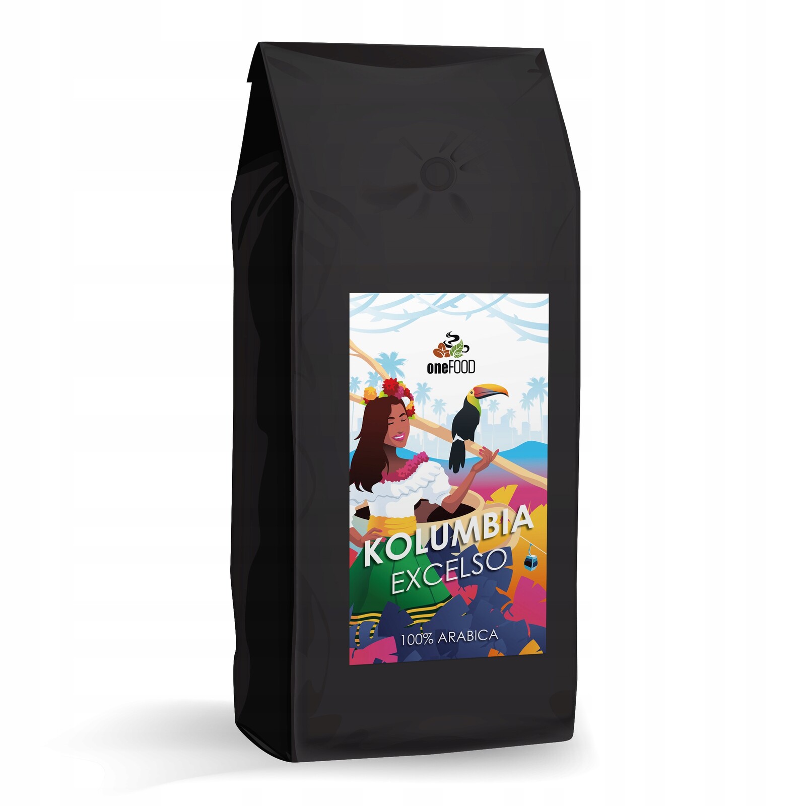 Káva Kolumbie Excelso 1 kg zrnková arabika