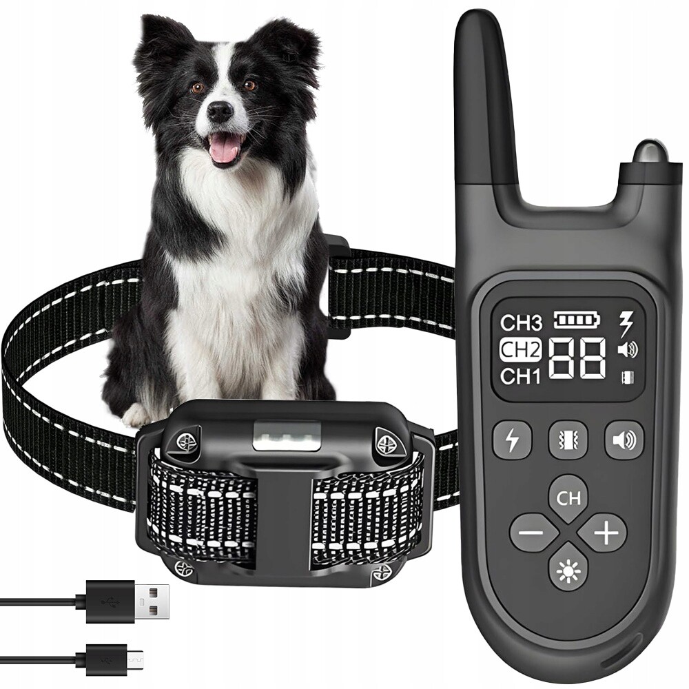 Obojek pro psa Treser 4 režimy regulace intenzity 800M Dosah