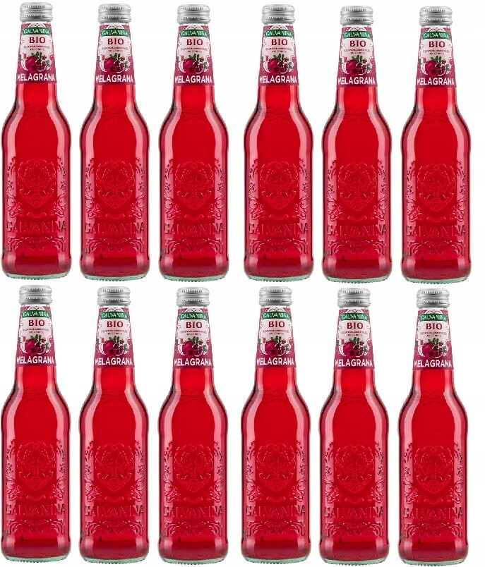 12 x Perlivá Oranžáda Galvanina Bio Granátové Jablko 350 ML.