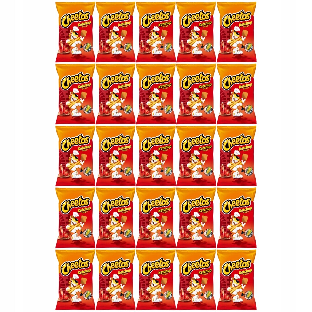 Cheetos Kukuřičné křupky s kečupovou příchutí 85 g x 25 kusů