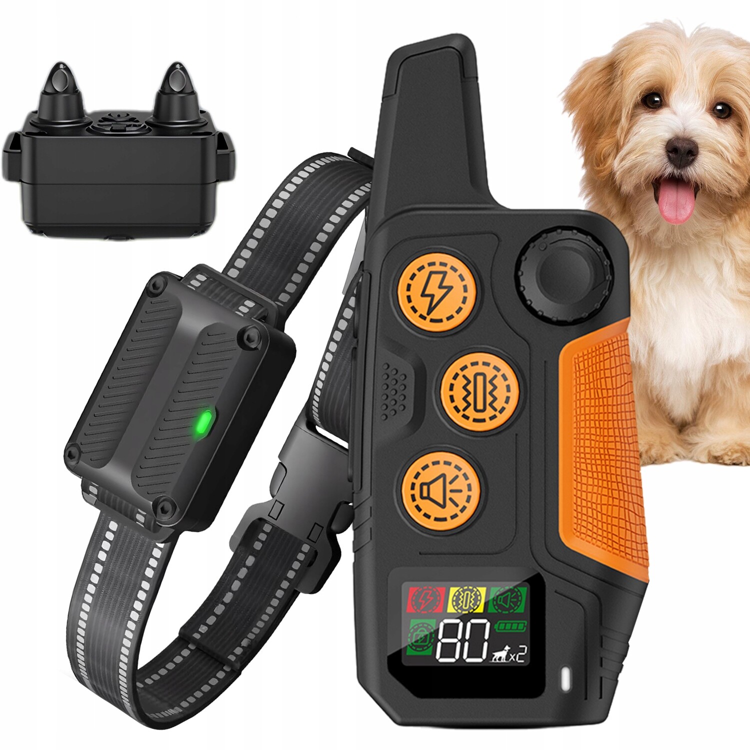Dálkový Výcvikový Obojek Pro Psy, 3 Tréninkové Režimy, Vzdálenost 600 M, 300 Mah