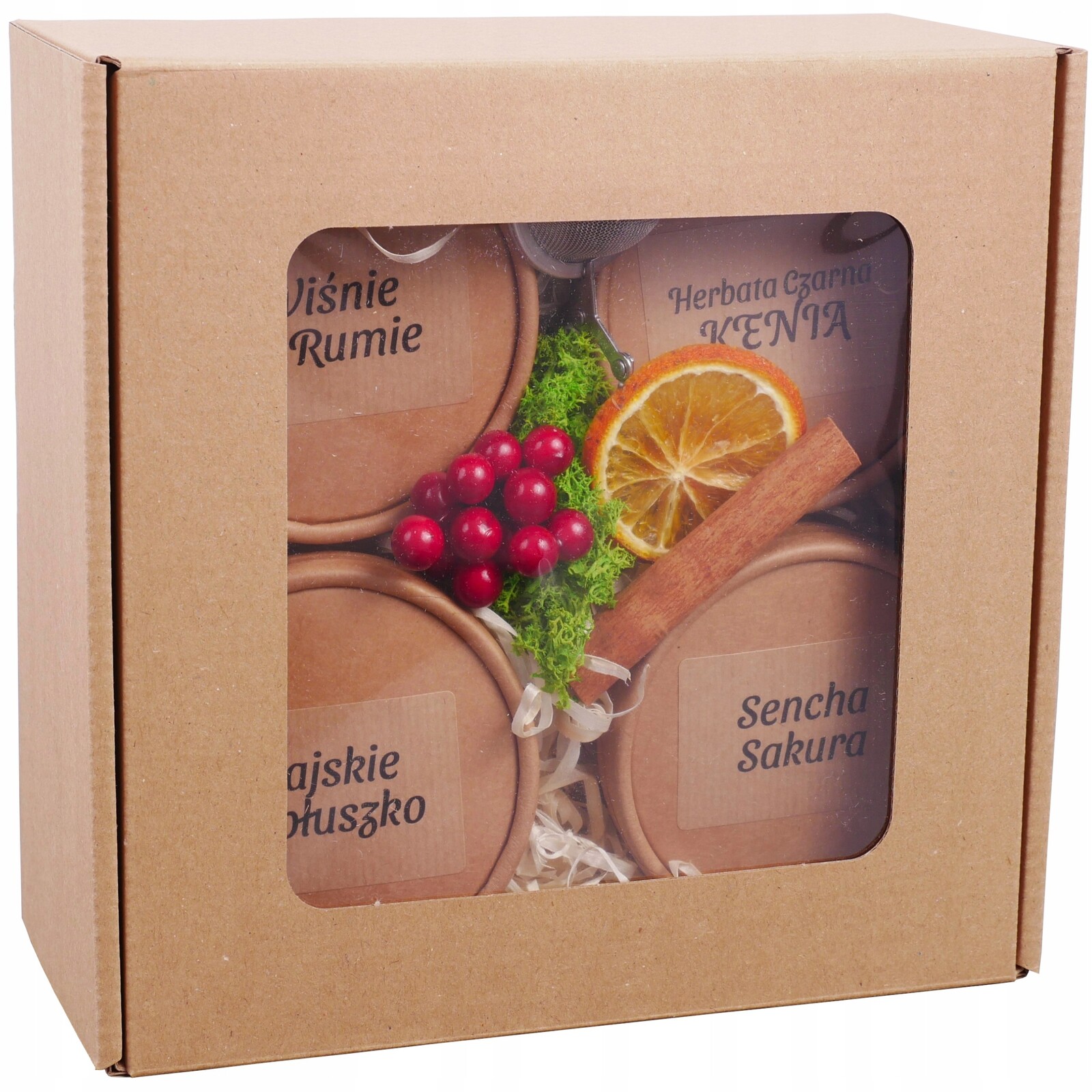 Dárková Sada 4 čajů jako dárek spařovací jednotka