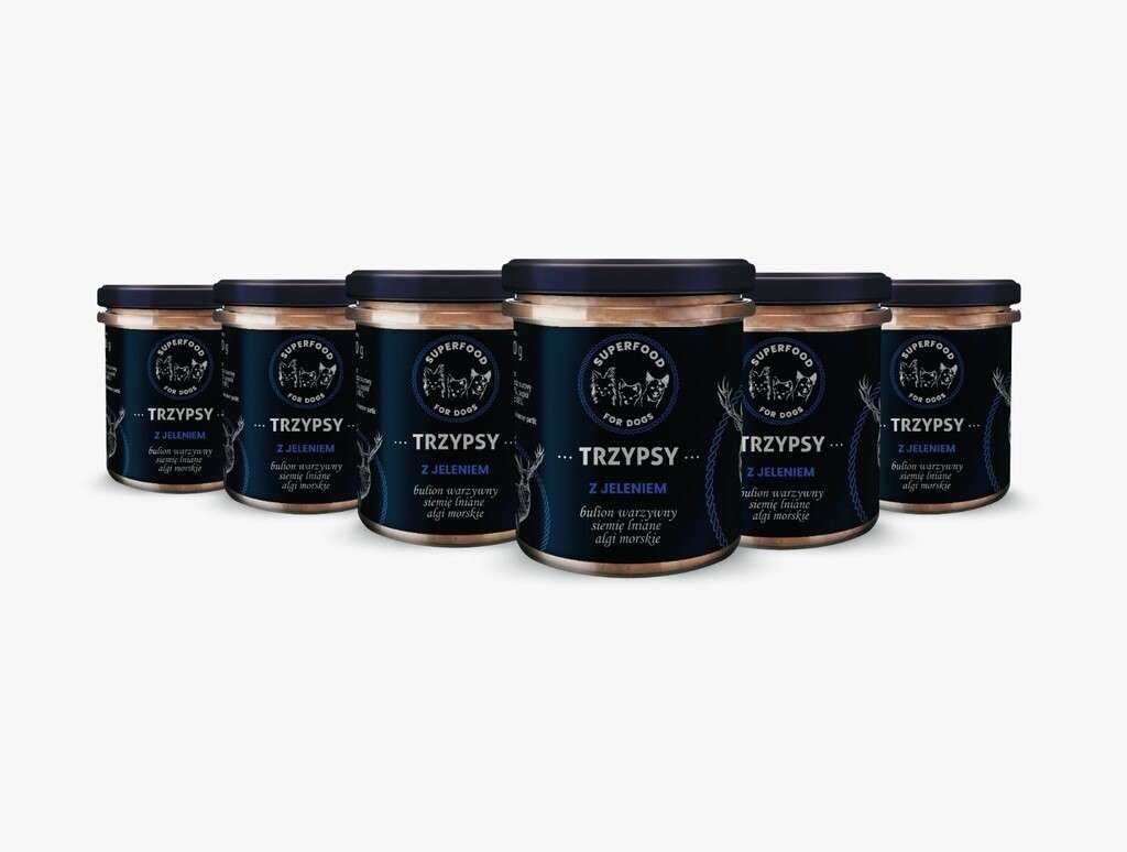 Třípsy S Jelenem Vlhké Krmivo Sada 6 X 300 G