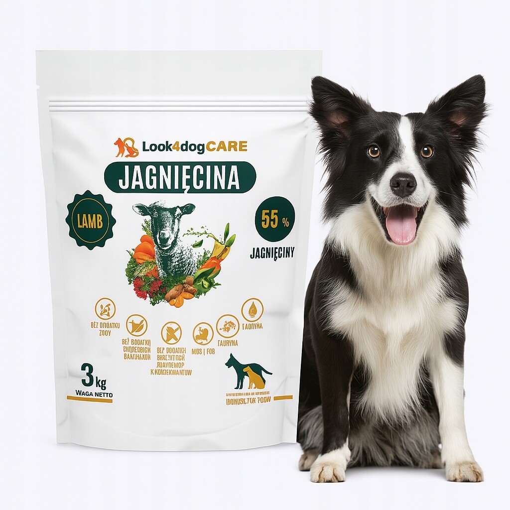 Krmivo pro psy Look4dog Care Jehněčí bez obilovin a kuřecího masa 3 kg