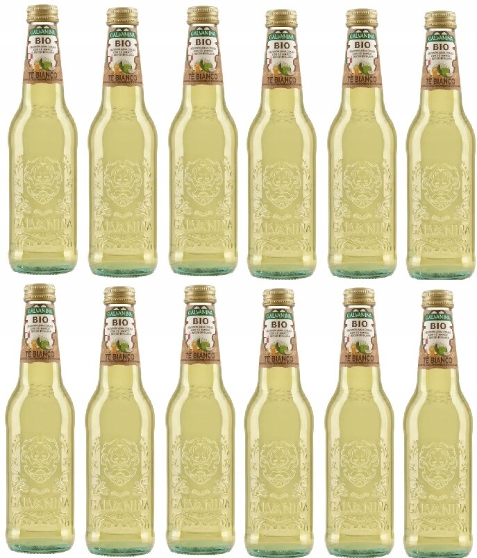 12x Oranžáda Galvanina Gazovaná Bio Hebrbata Bílá Guava Lotos 350 ML