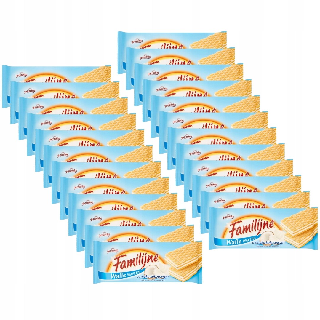 Rodinné oplatky s kokosovou příchutí 180 g x 24 kusů