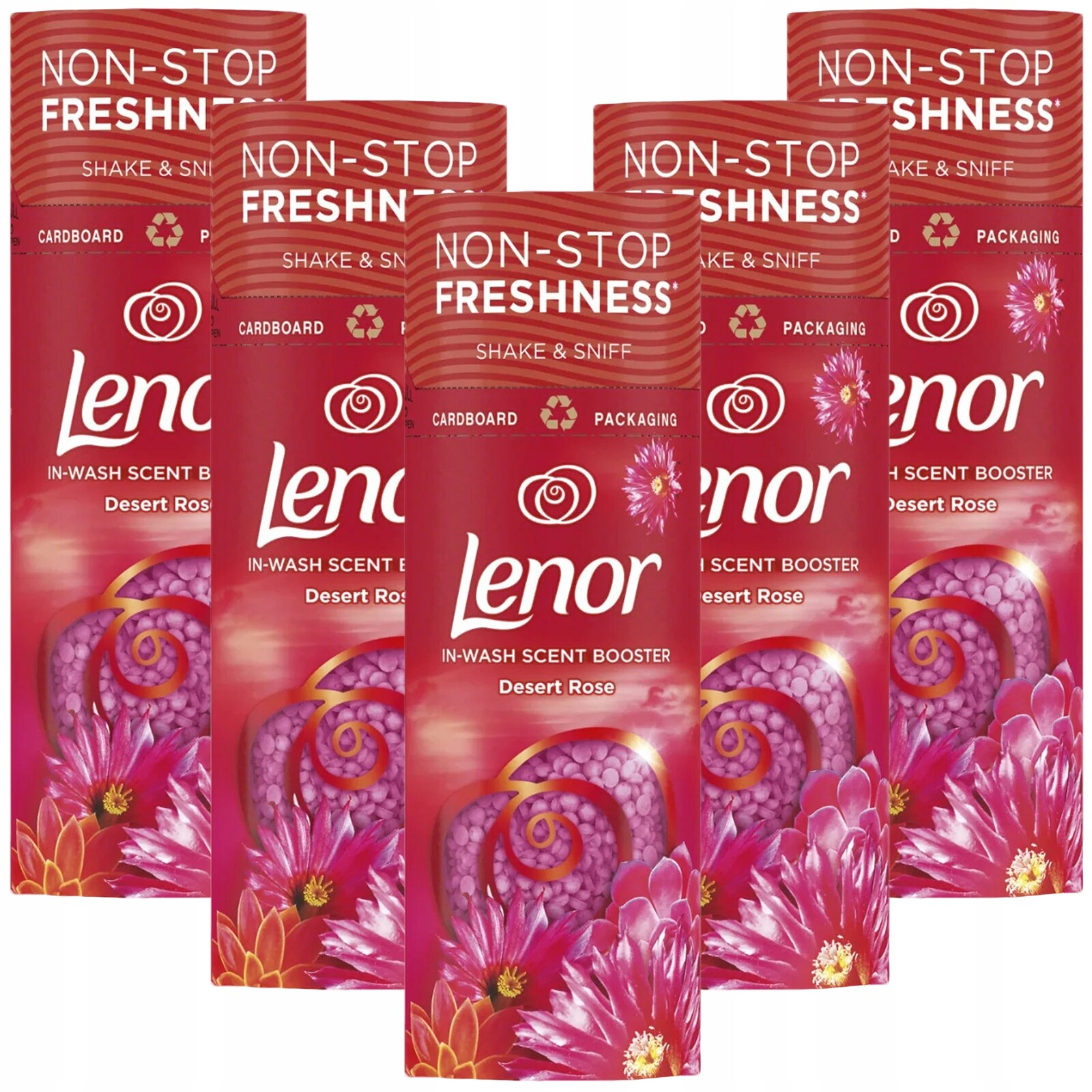 5 x Vonné perličky do praní Zesilovač vůně Lenor Desert Rose 176 g