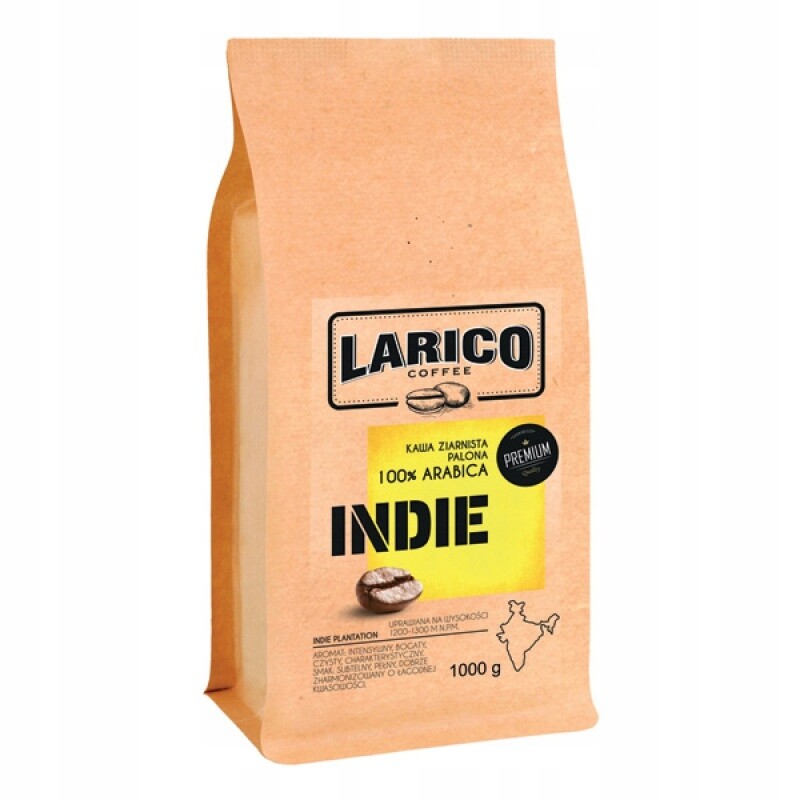 Káva Larico Indie Plantation, zrnková, 1000 g