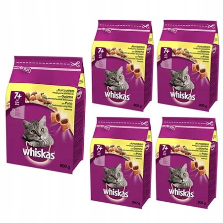Whiskas Suché krmivo pro kočky Kuře 5 x 800 g