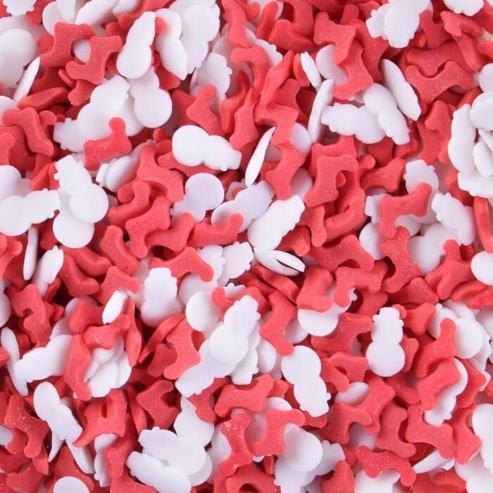 Cukrový posyp Sněhulák a Mikulášova bota 1 kg konfety