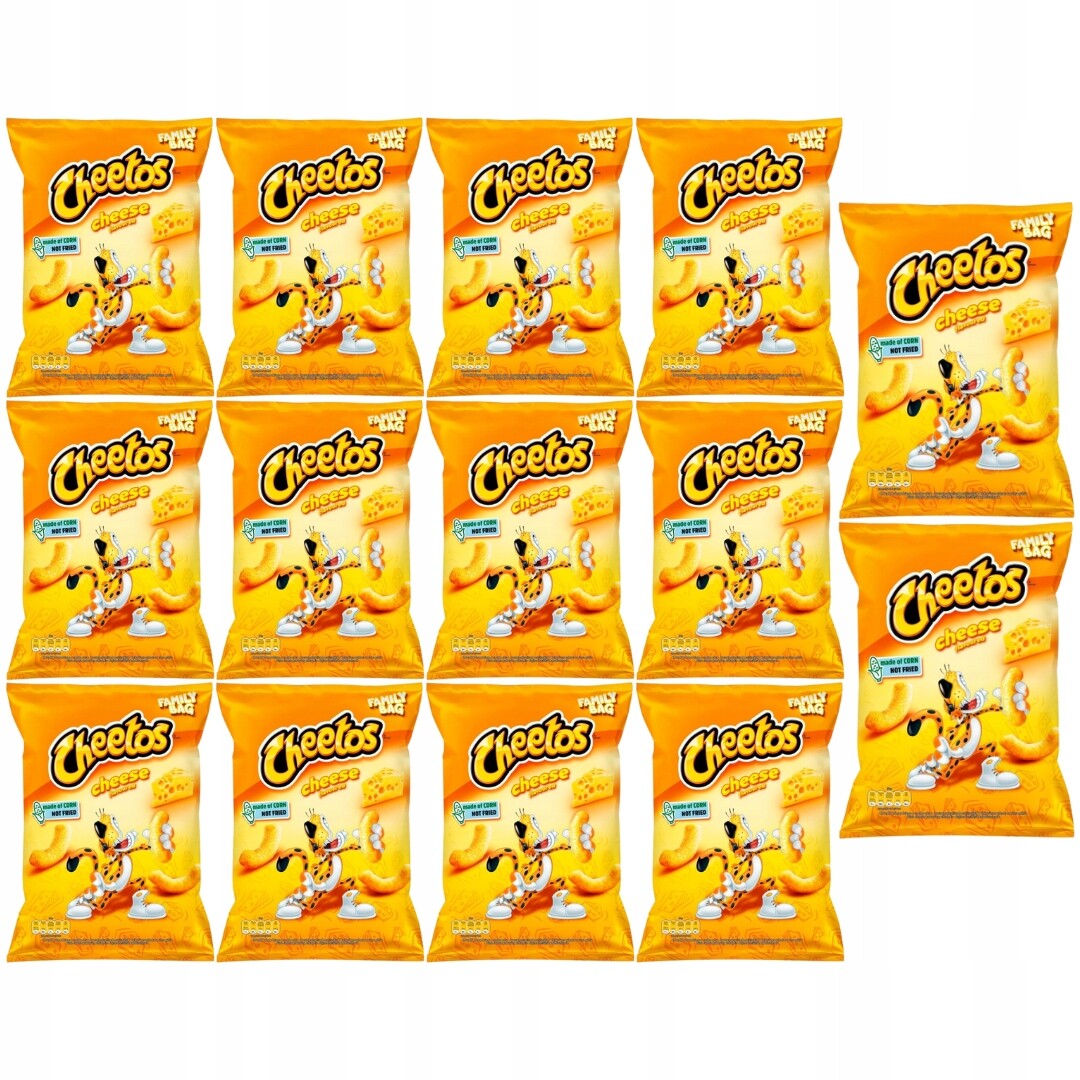 Cheetos Kukuřičné křupky s příchutí sýra 130 g x 14 kusů