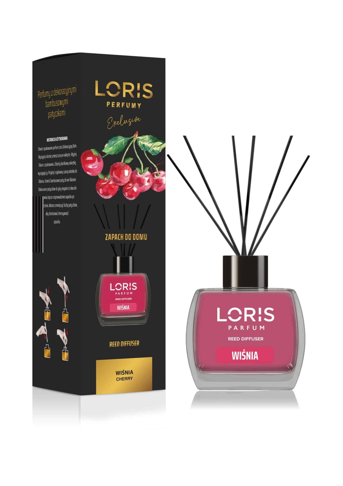 2 x Loris Parfum tyčinky Višeň 120 ml
