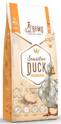 Bemo – Sensitive – krmivo pro dospělé psy – Kachna – M/L – 3 kg
