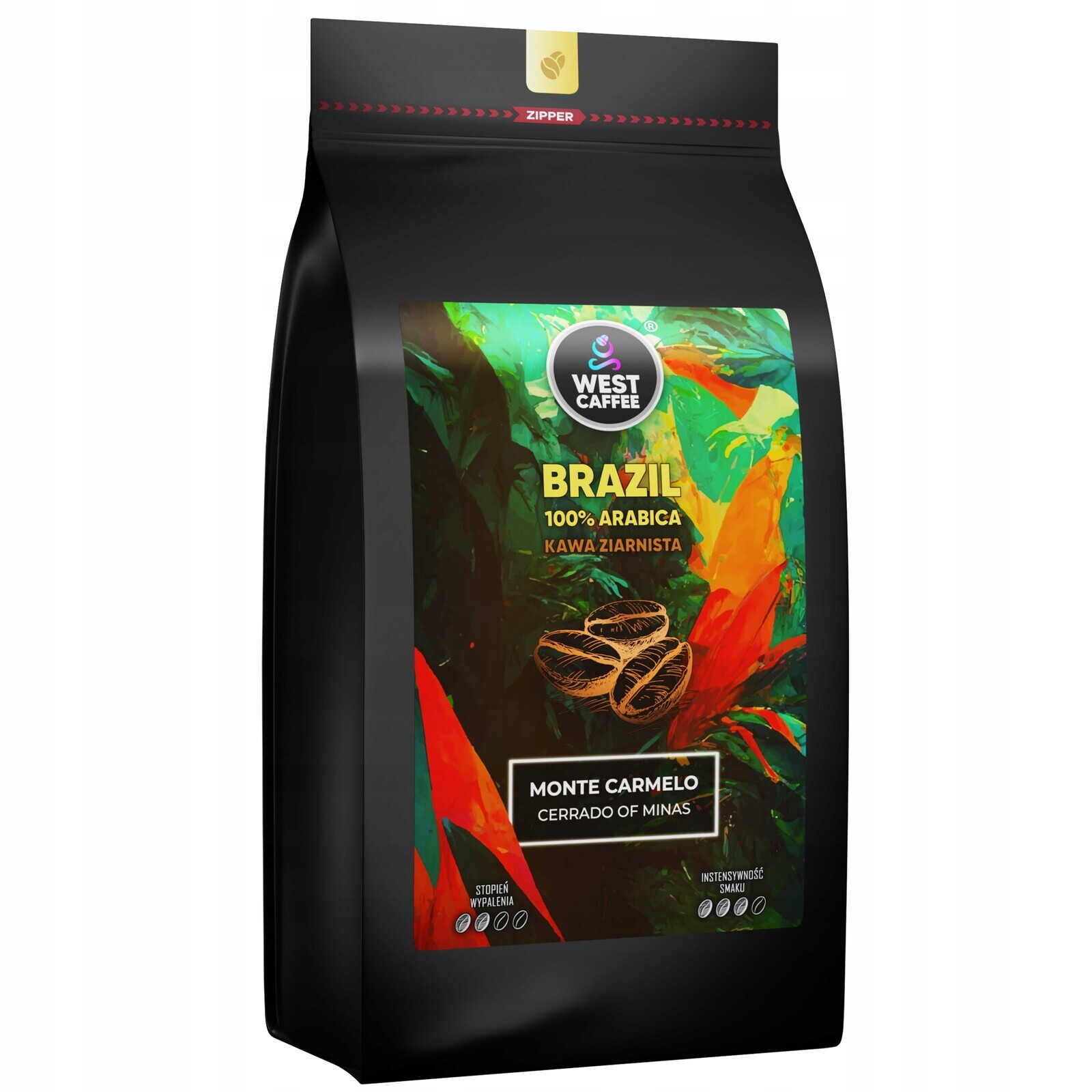 Káva Zrnková Brazílie Monte Carmelo V2 1 kg Čerstvě pražená 100% Arabica