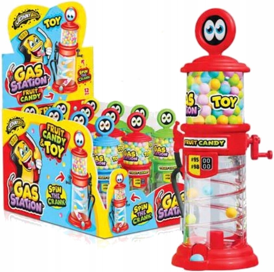 Johny Bee Gas Station Komprimát s příchutí Tutti Frutti 8 g 12 ks