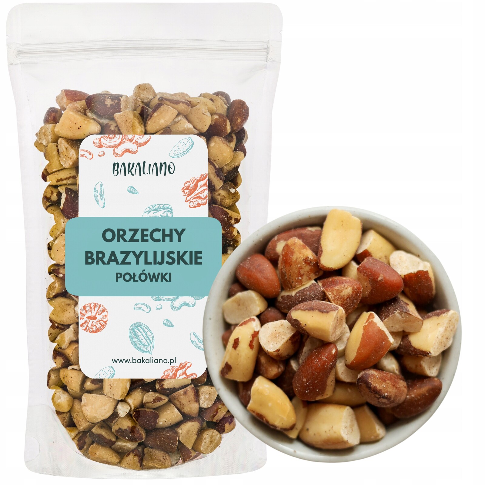 Brazilské Ořechy Půlené 1 Kg – Přírodní, Bez Konzervantů