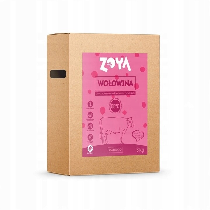 Suché krmivo pro psy Zoya Coldpro Hovězí maso 3 kg