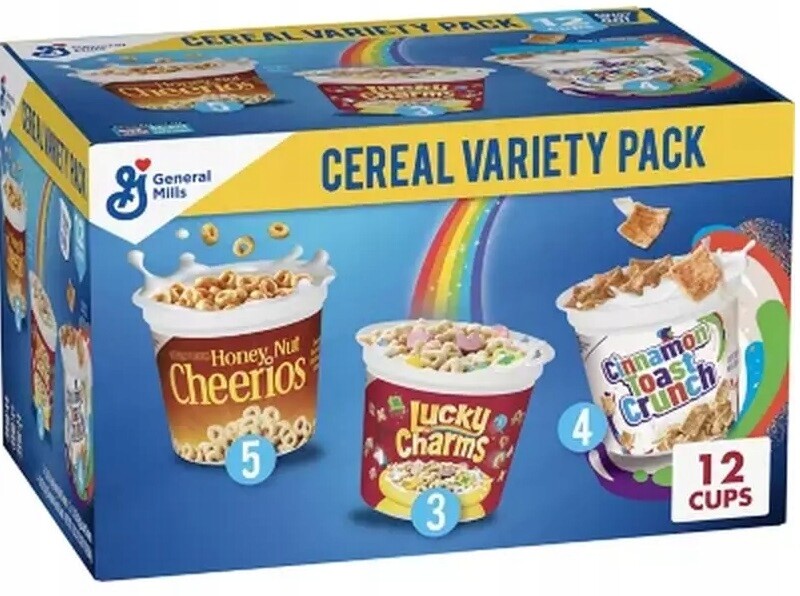 Cereal Variety Pack 12 ks Snídaňové Cereálie 3 druhy Přímo Z Usa!