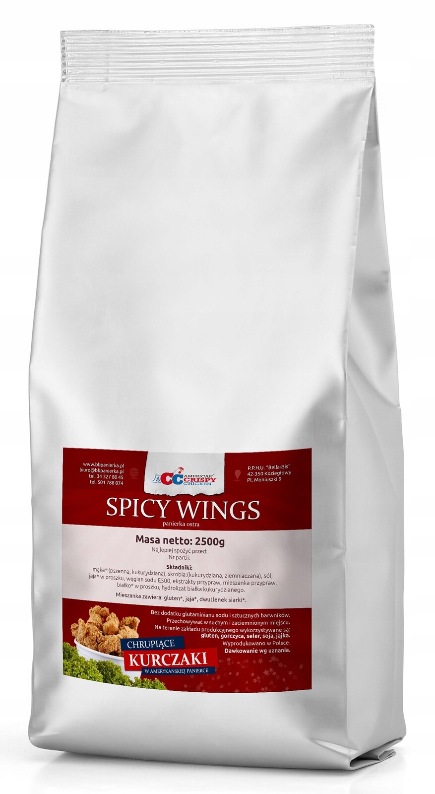 obalovací směs na kuře Spice Wing – taška 2,5 kg