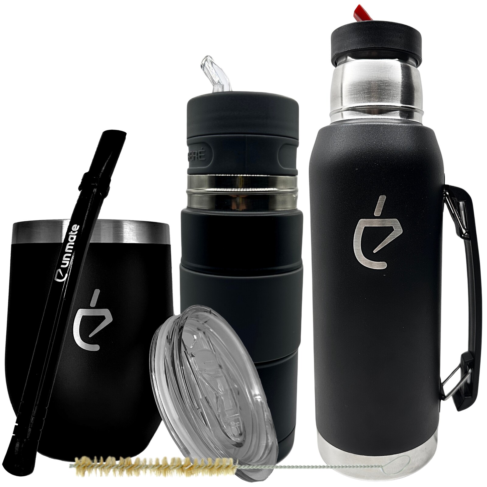 Sada pro yerba maté Take Away: Yerbomos, matero termolid, bombilla, termoska