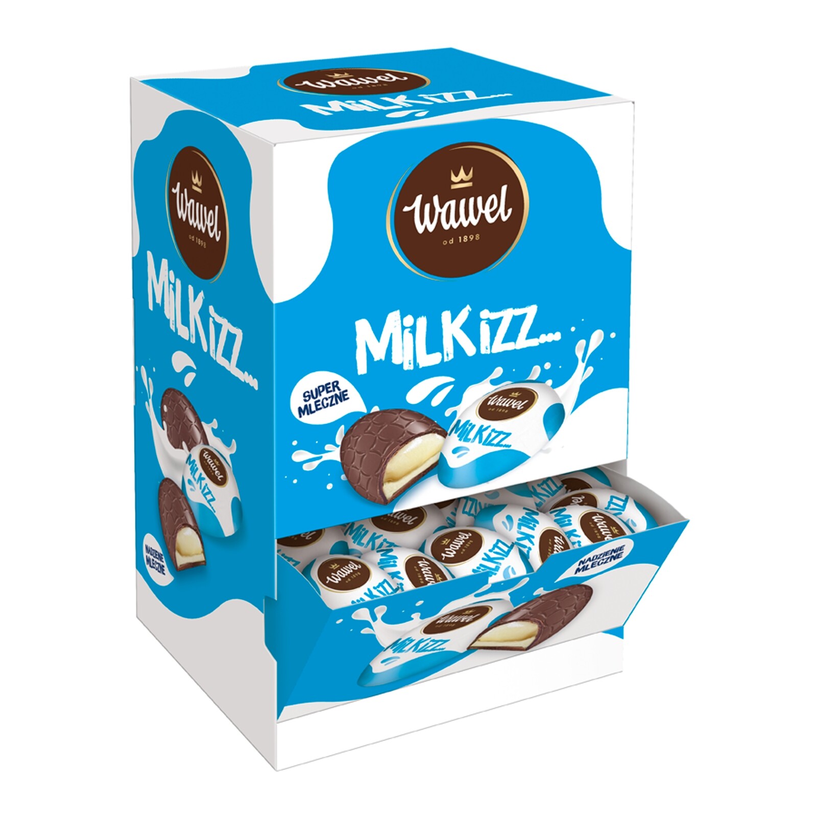 Wawel Milkizz Bonbóny Čokoládové Bonbóny Kakaové pralinky plněné mléčnými výrobky 2,5 kg