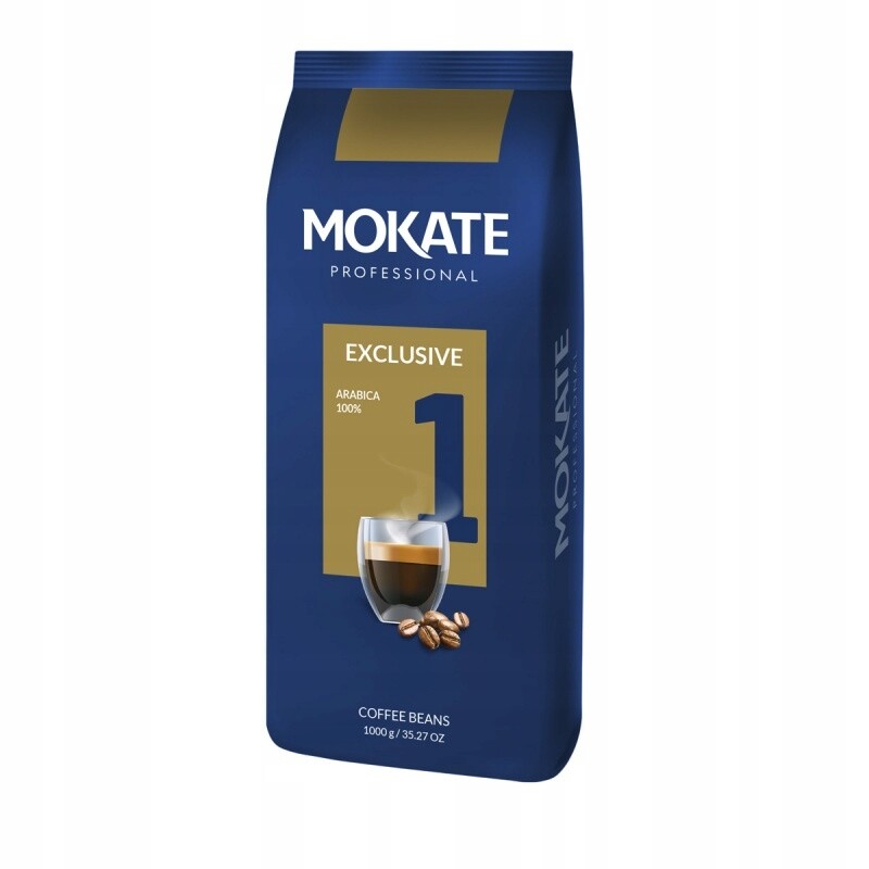 Káva Mokate Professional Exclusive, zrnková, 1000 g