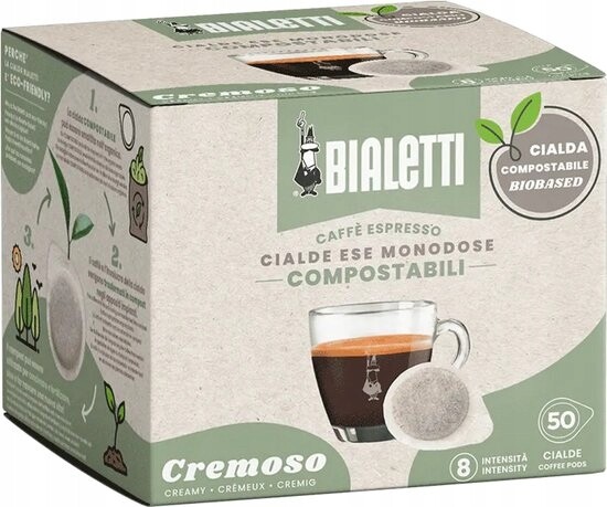 Bialetti Káva sáčky Ese 44 mm Cremoso 50 padů