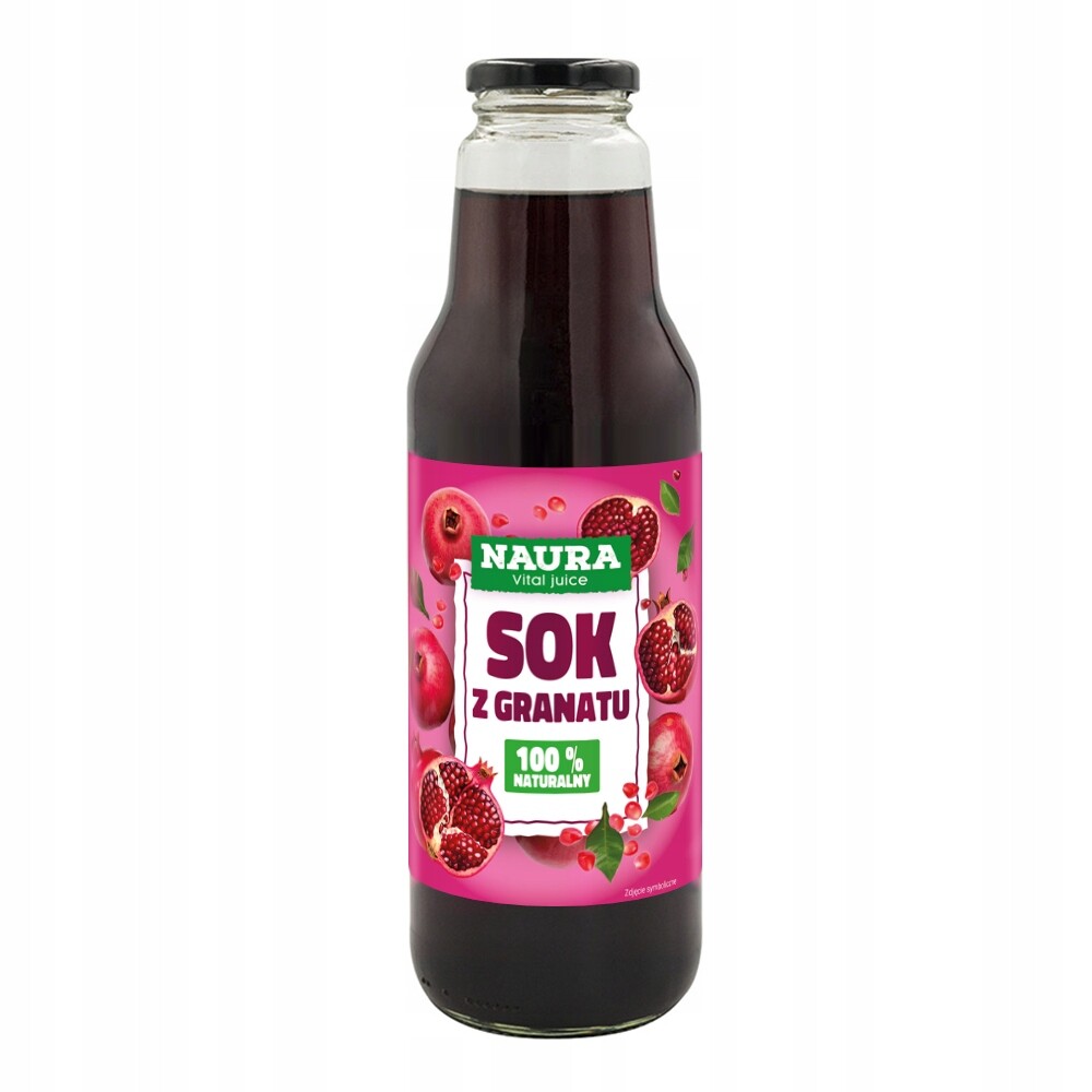 Naura Granátová šťáva 750 ml Set: 6 ks