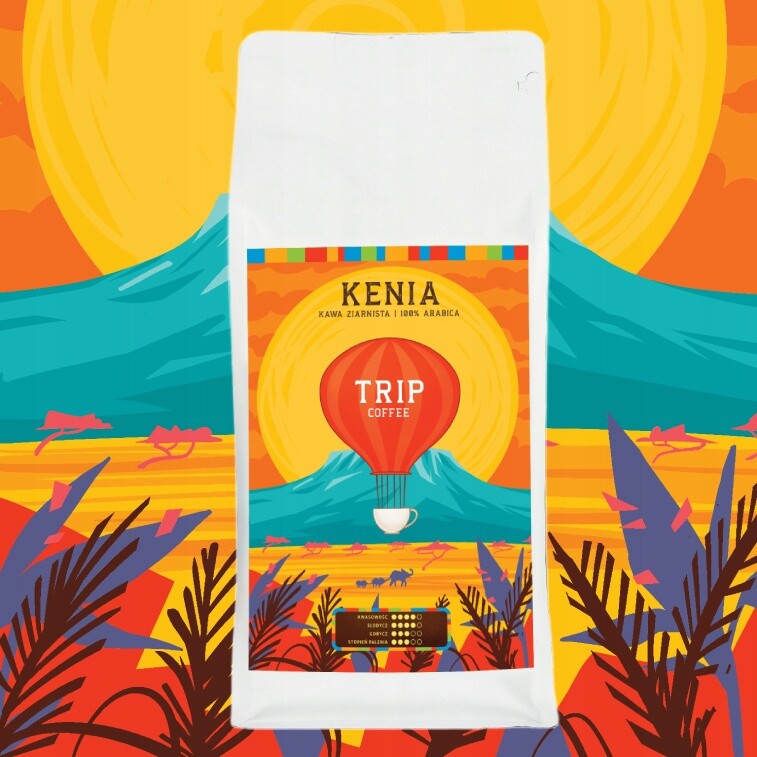 Káva zrnková Trip Coffee Keňa 1 kg 100% arabica