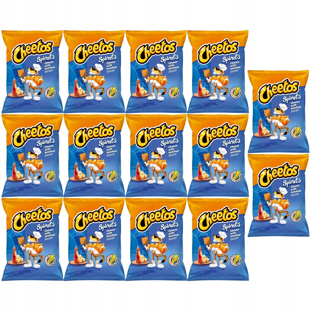 Cheetos Spirals Křupky s sýrovo-kečupovou příchutí 130 g x 14 ks