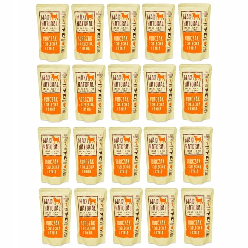 Maxi Natural Krmivo pro psy Kuře s telecím masem 20x150 g