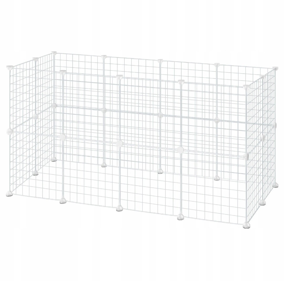 Bílá vysoká kotec s klecí