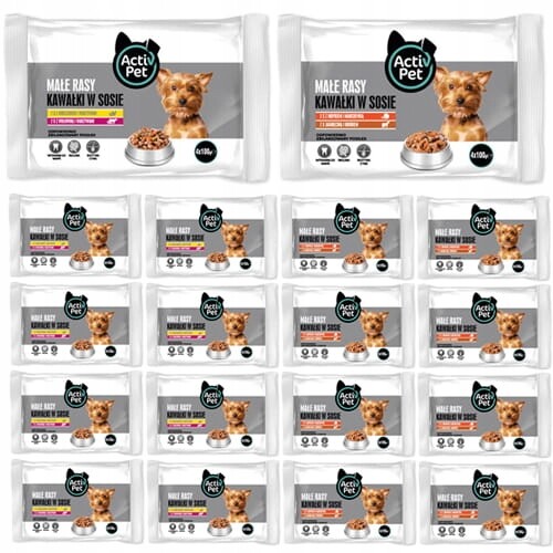 Krmivo pro psy Activ Pet malých plemen Mix 72x100 g