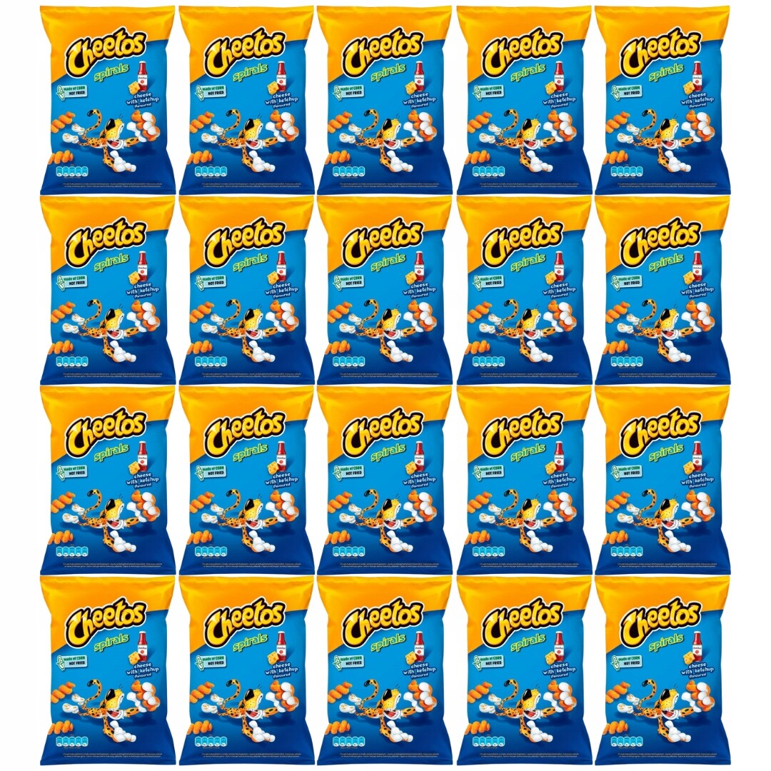 Cheetos Spirals Křupky s sýrovo-kečupovou příchutí 80 g x 20 ks