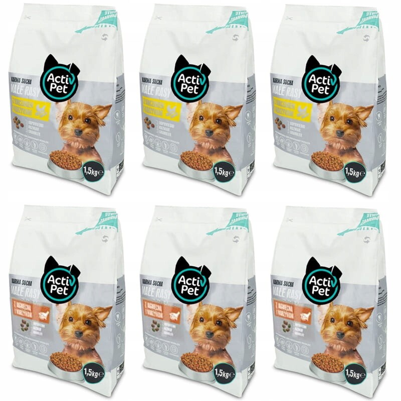 Krmivo pro psy malých plemen Mix 6x1,5 kg ActivPet