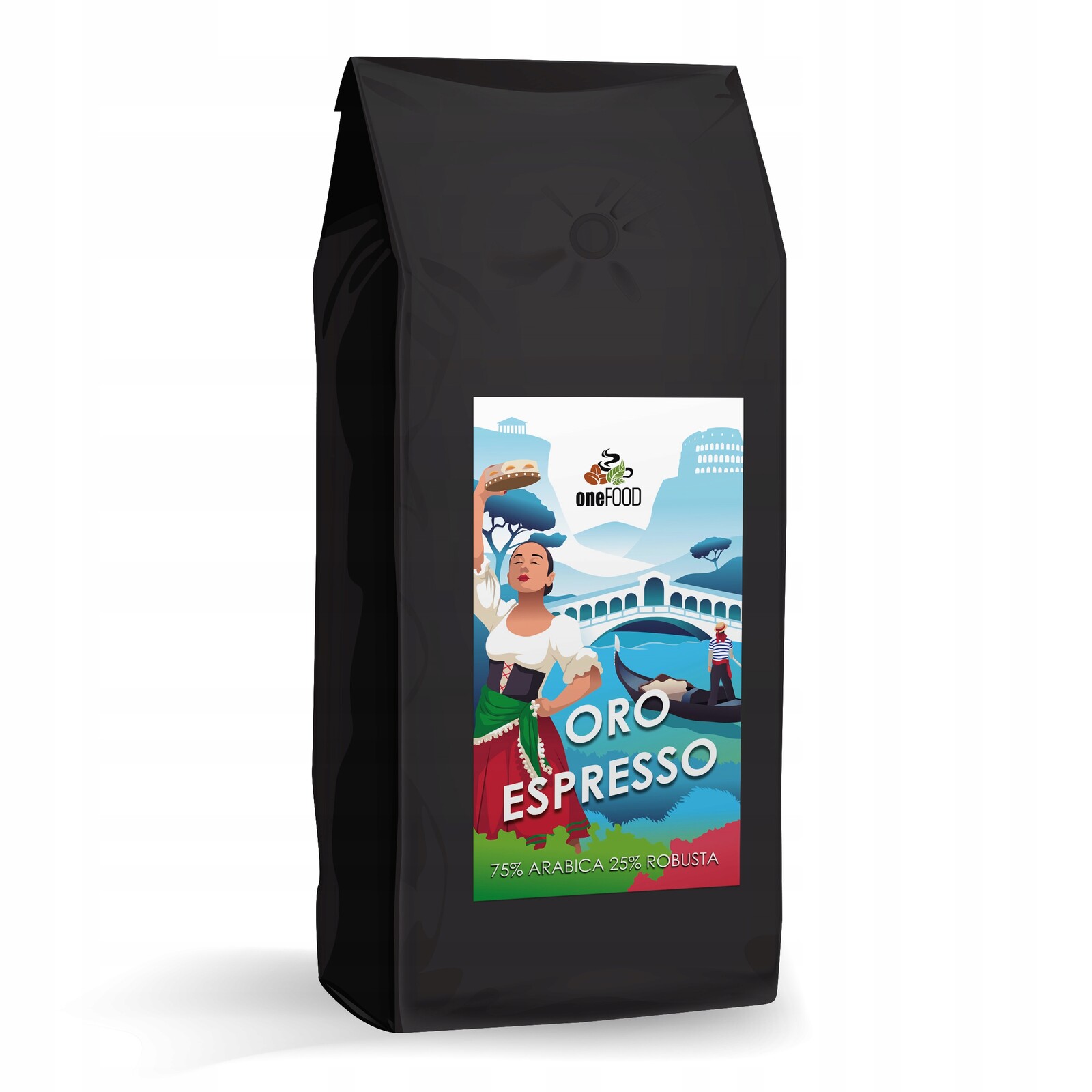 Káva Oro Espresso 1kg zrno 75%Arabica 25%Robusta