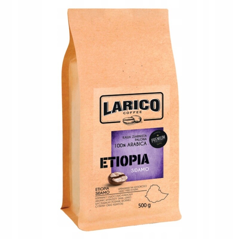 Káva Larico Etiopie Sidamo, zrnková, 500 g