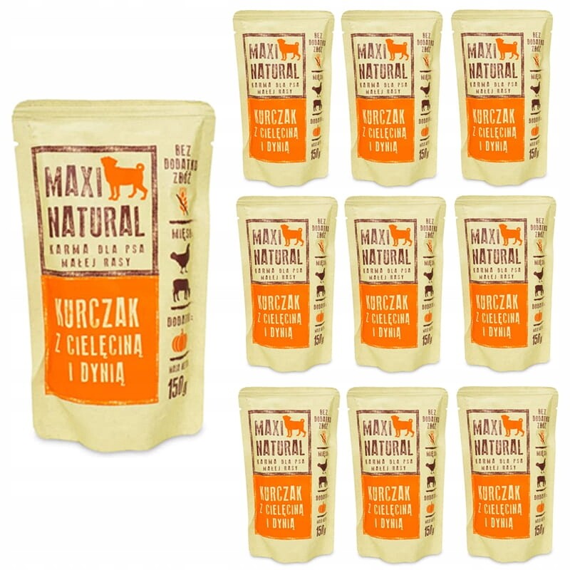 Maxi Natural Krmivo pro psy Kuře s telecím masem 10x150 g