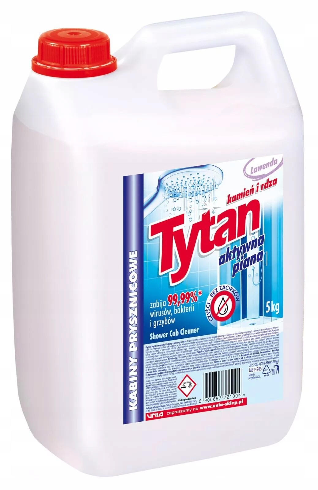 Tytan Kámen A Rez Prostředek Na Mytí Sprchových Koutů Aktivní Pěna Levandule